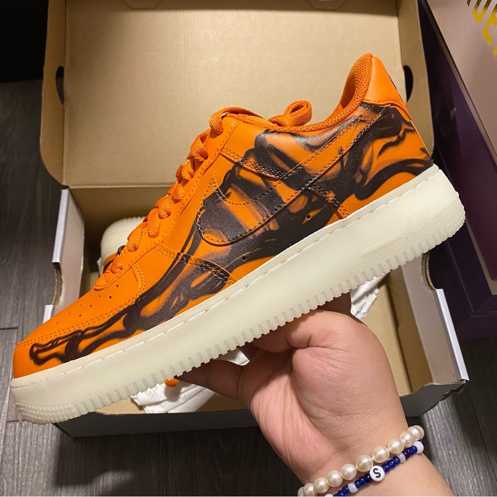 Air Force 1 Orange Skeleton